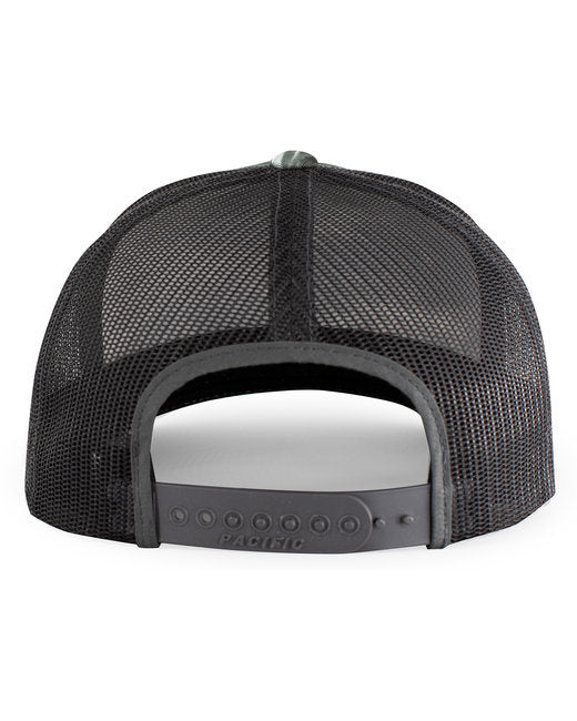 Pacific Headwear 107C Snapback Trucker Hat Doba